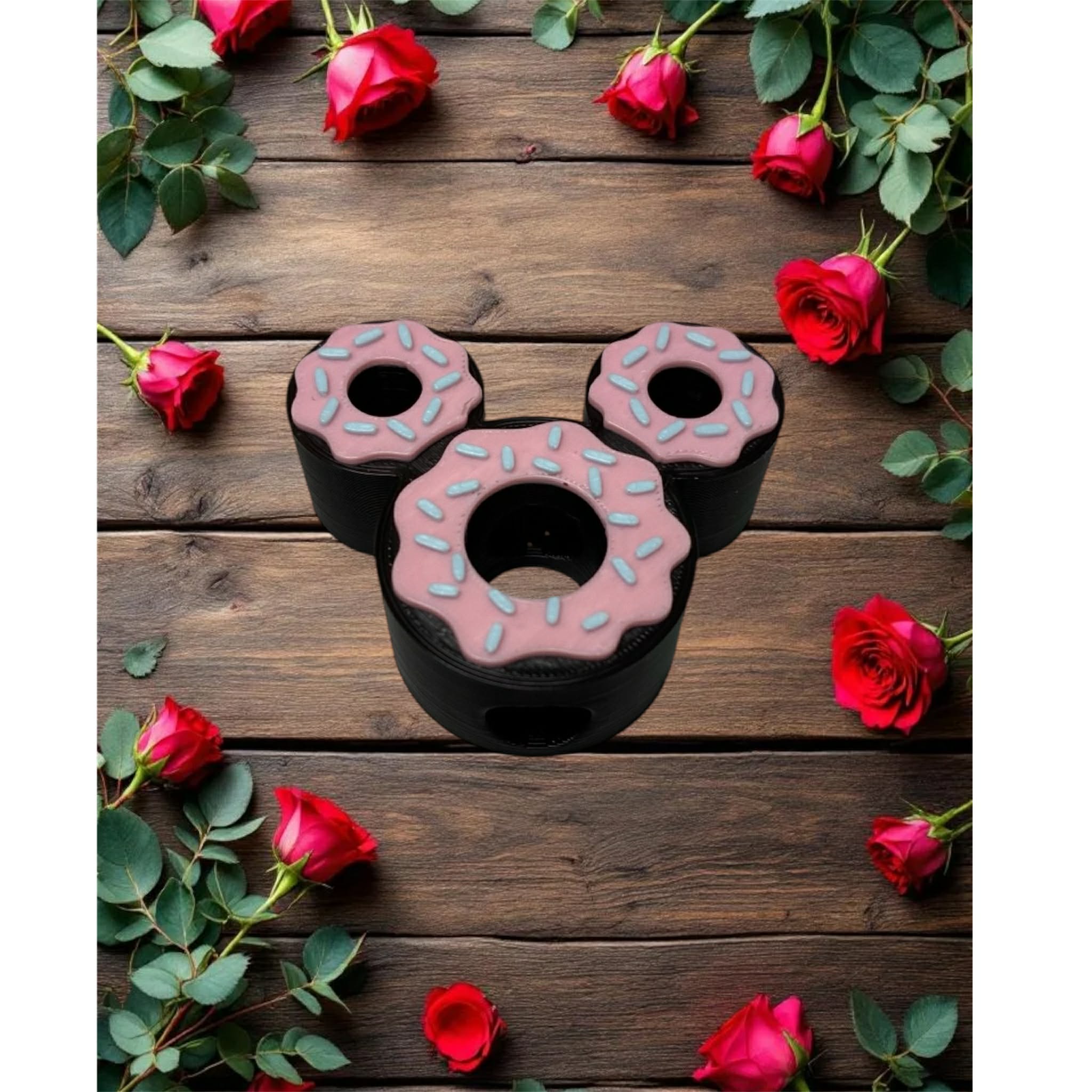 Donut straw topper