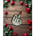 Middle finger straw topper